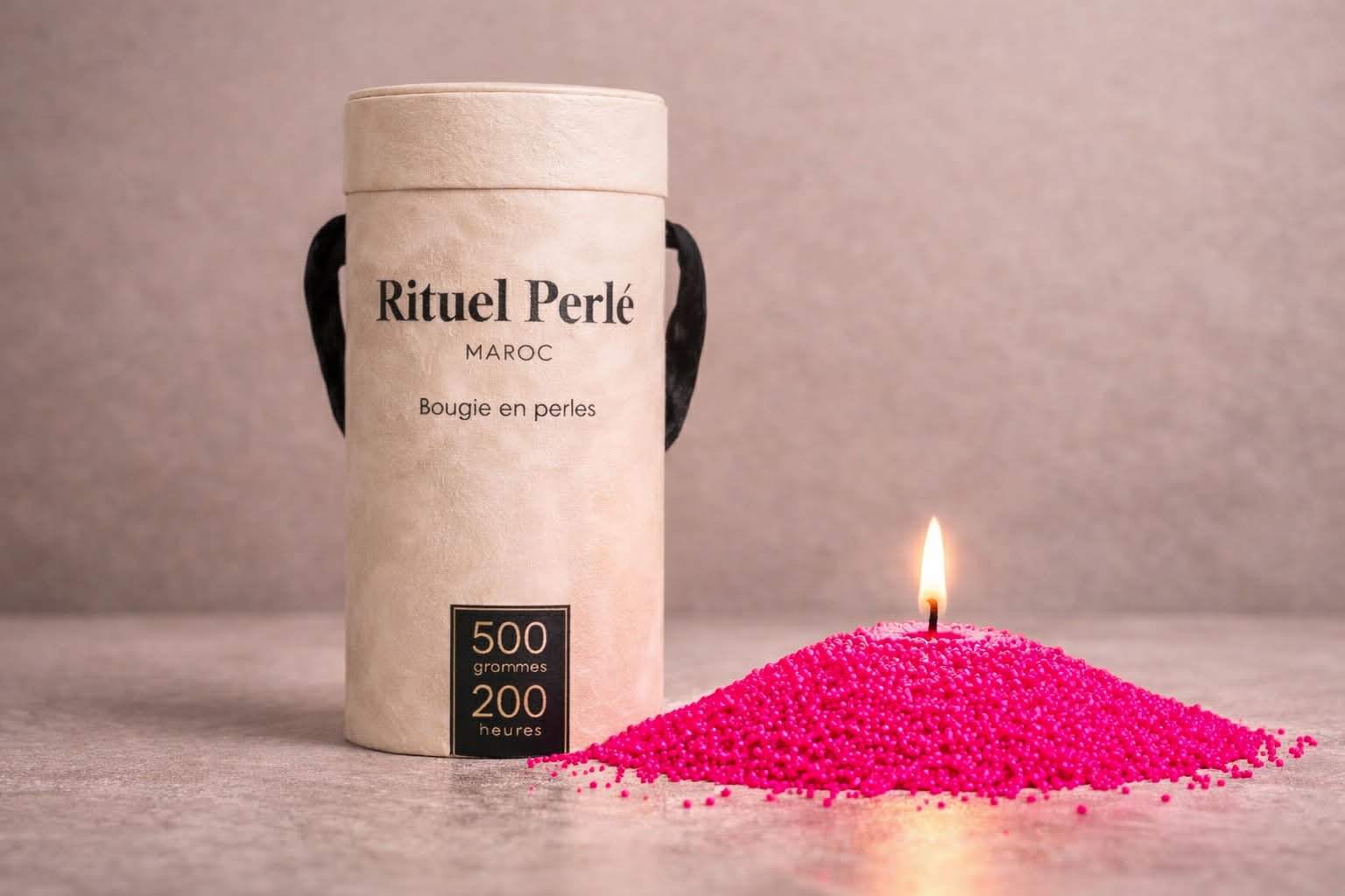 Rituel Perlé non parfumée - Rose - 500g - Mèches incluses